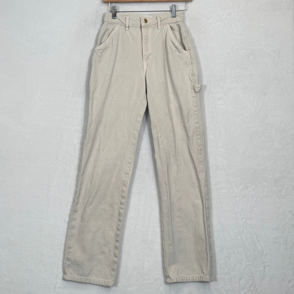 Cotton On Beige Carpenter Pants Size 2